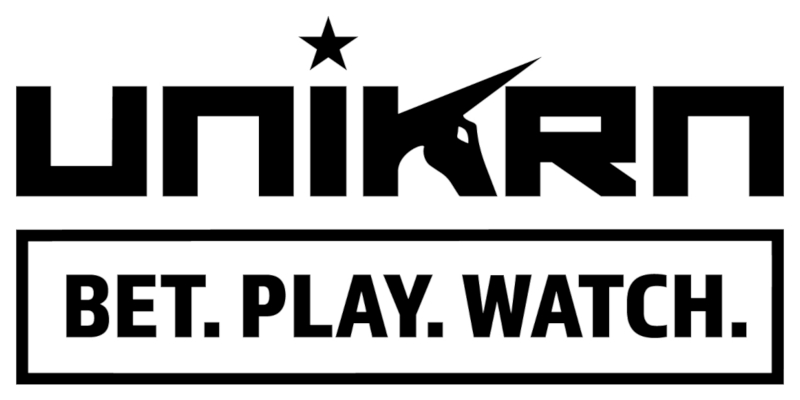 Unikrn's official logo and motto.