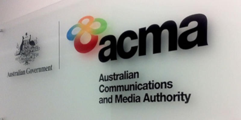 The Australian regulator ACMA.