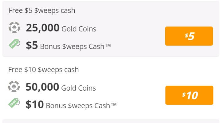 Buy Sweep Cash and Gold Coin at Global Poker 1